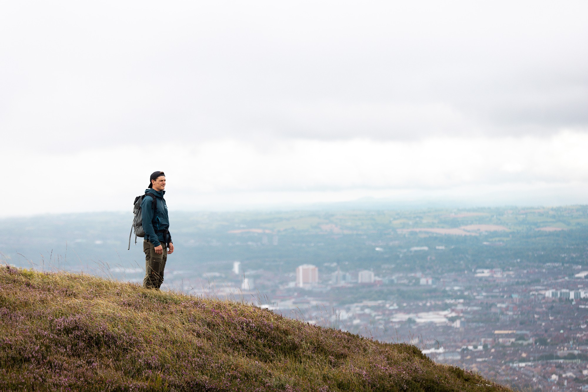 Tom Foxley on the hills above the city